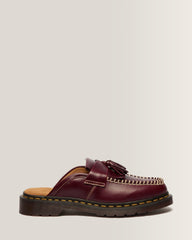 Adrian Leather Mules - CHERRY RED