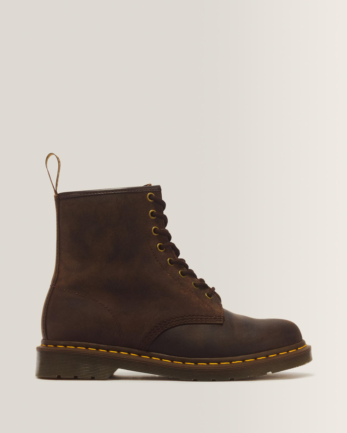 1460 Crazy Horse Leather Lace Up Boots - Brown