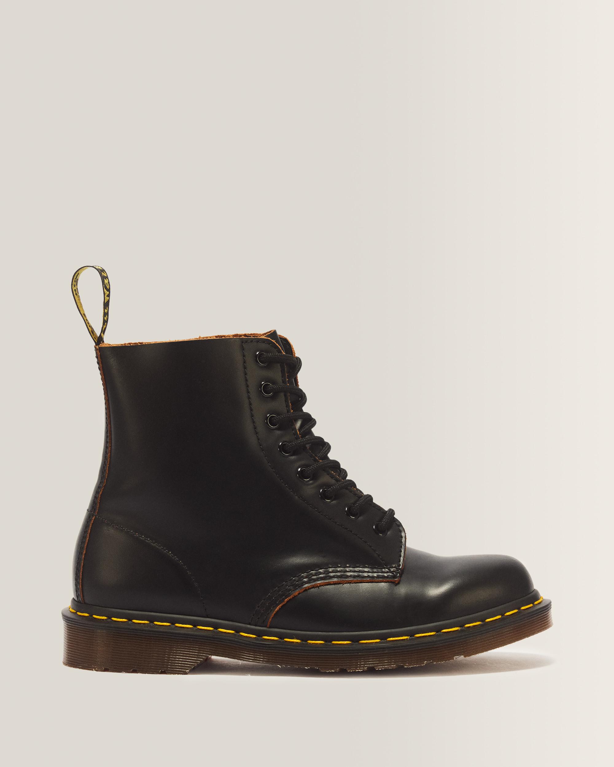 1460 Vintage Made in England Lace Up Boots - Black