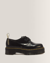 Holly Women's Leather Platform Shoes - BLACK BUTTERO