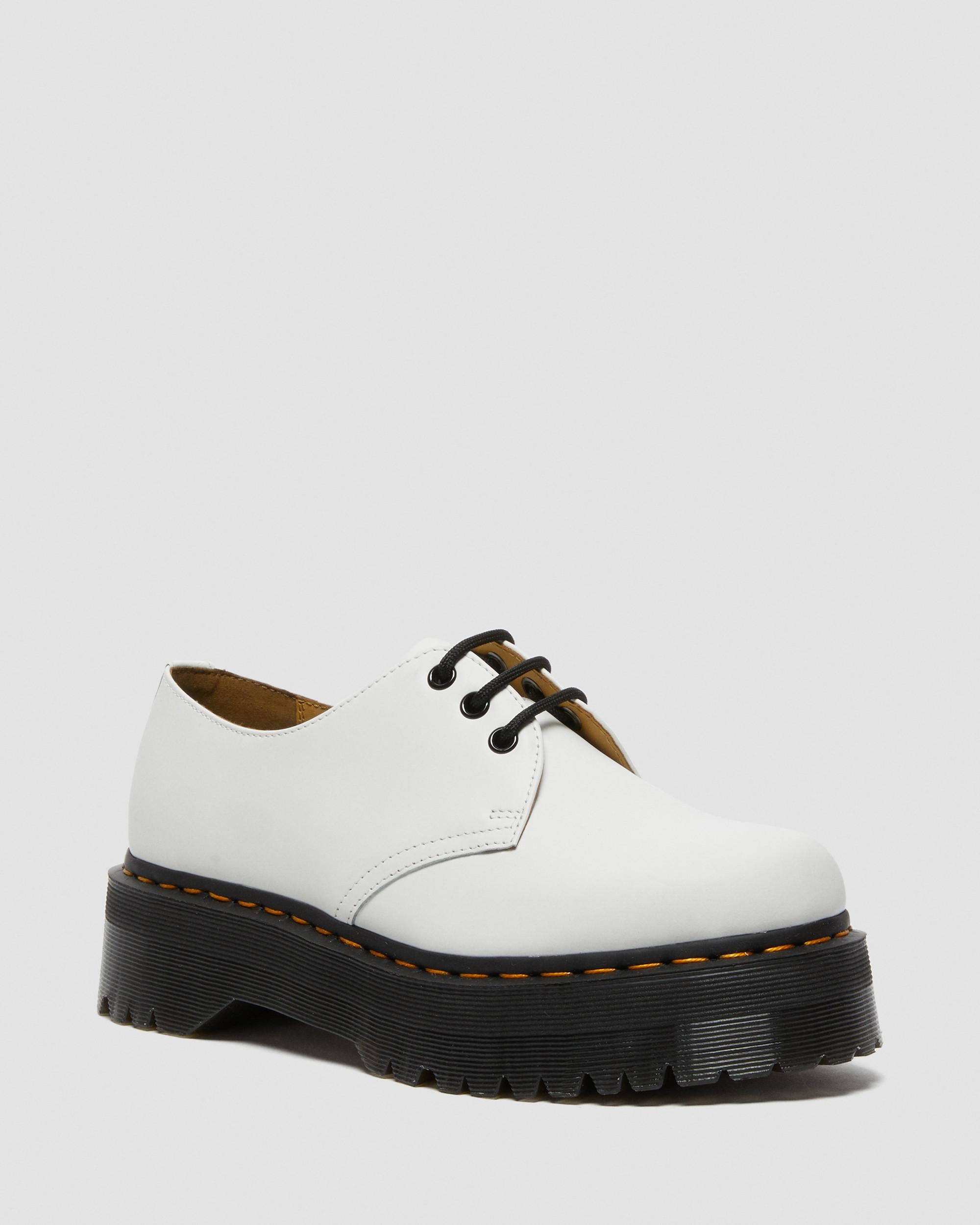 1461 Smooth Leather Platform Shoes - White
