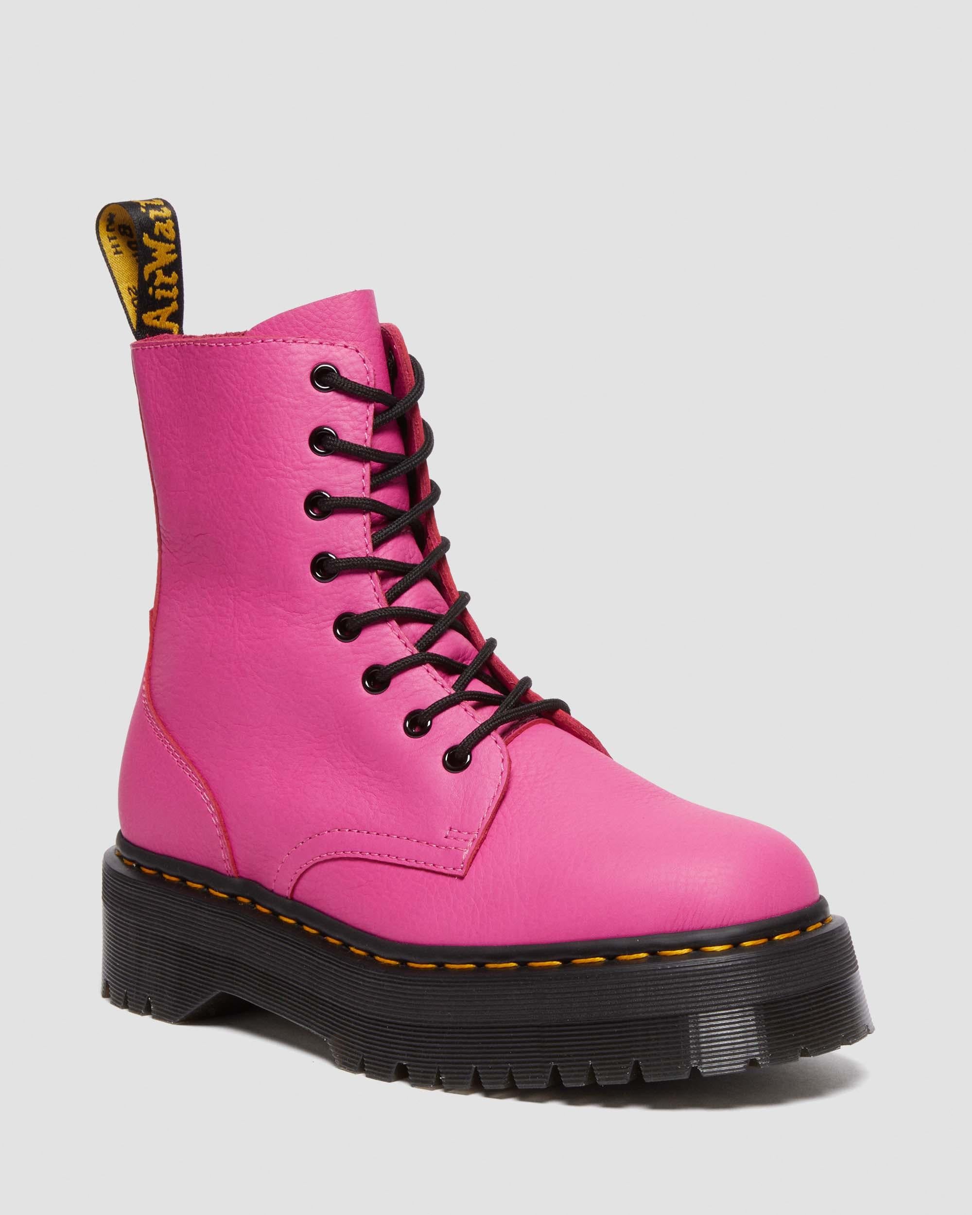 Jadon III Boot Pisa Leather Platforms - THRIFT PINK