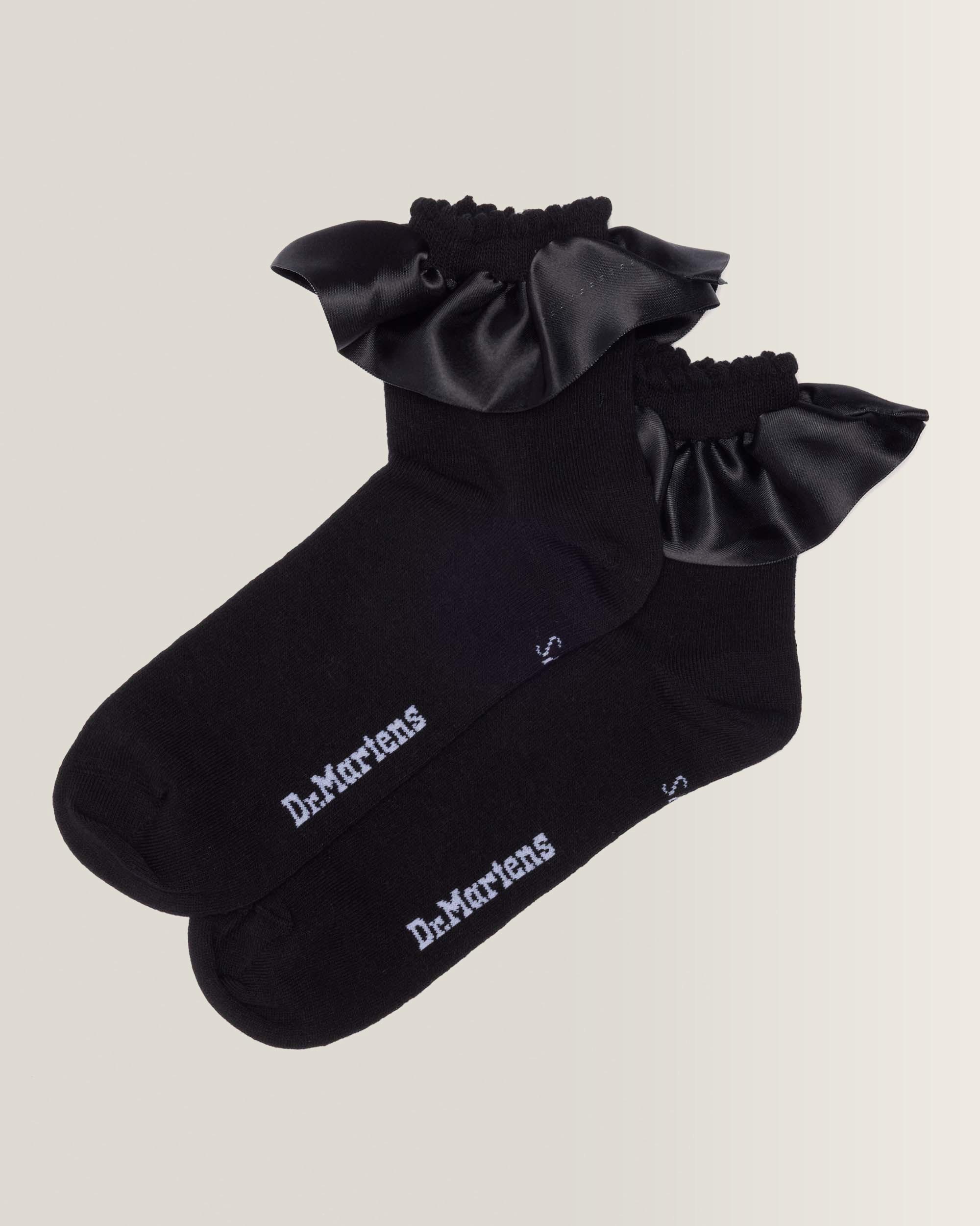 Frill Organic Cotton Blend Socks - Black
