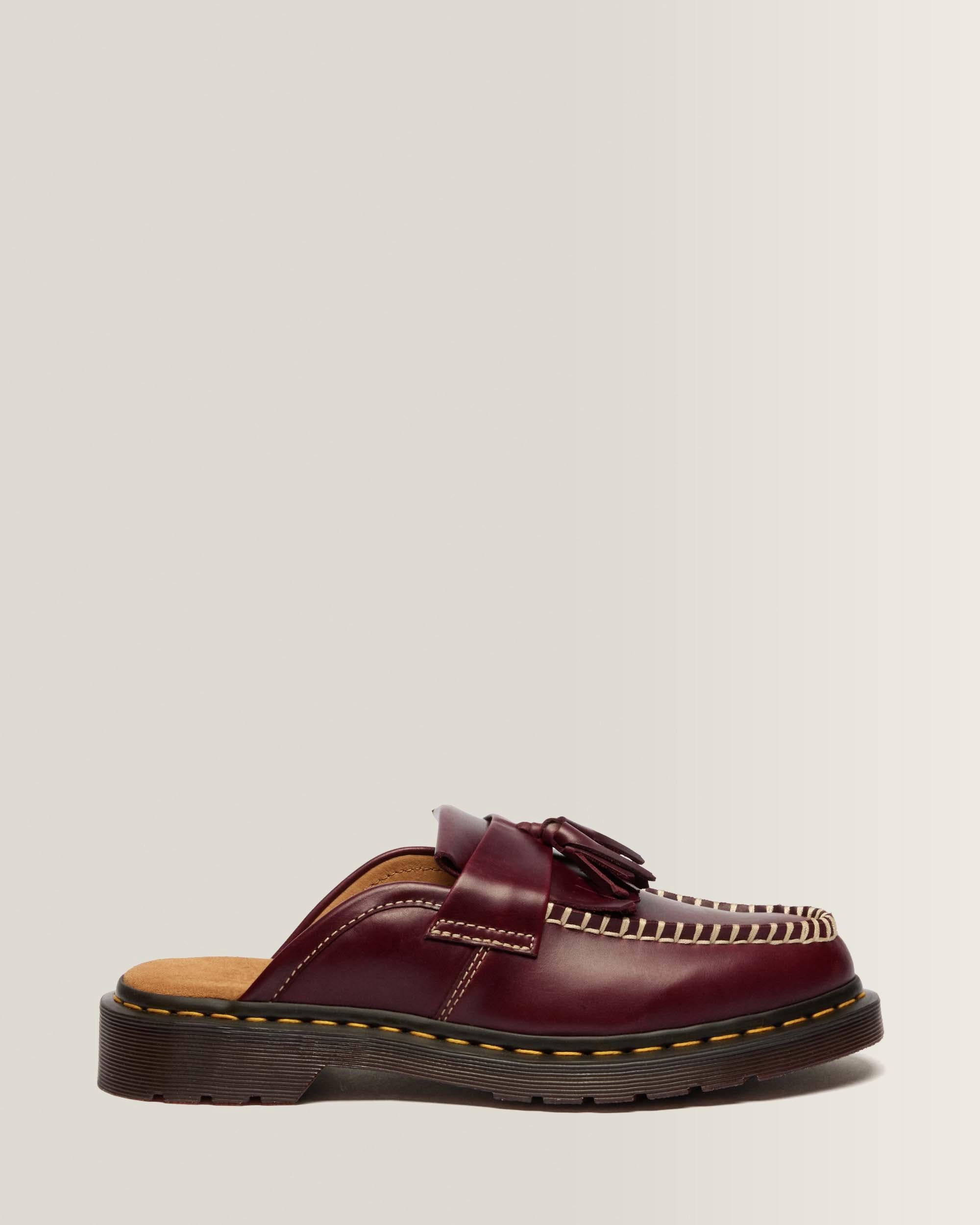 Adrian Leather Mules - CHERRY RED